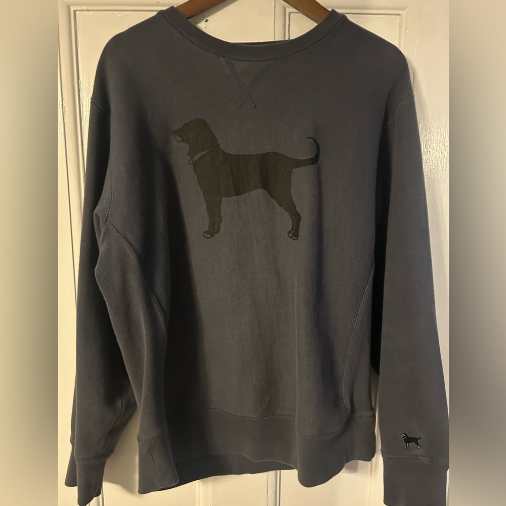 Black dog Adult Classic Heavyweight Crew Sweatshirt